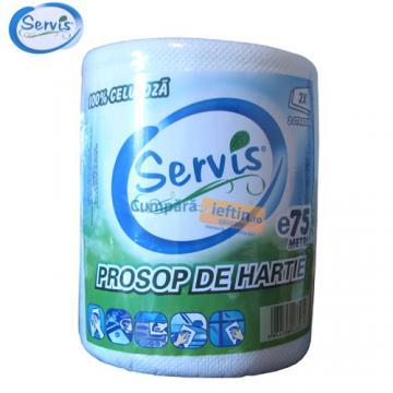 Prosop de hartie 75m Servis 2 straturi - Pret | Preturi Prosop de hartie 75m Servis 2 straturi