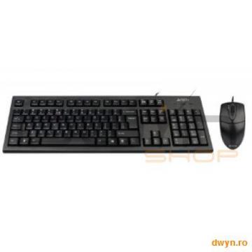 Kit A4TECH: Tastatura KR-85-PS2 + Mouse OP-620D-B PS2, Black - Pret | Preturi Kit A4TECH: Tastatura KR-85-PS2 + Mouse OP-620D-B PS2, Black