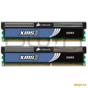Corsair DDR3 8GB 1333MHz, KIT 2x4GB, 9-9-9-24, XMS3 radiator, dual channel - Pret | Preturi Corsair DDR3 8GB 1333MHz, KIT 2x4GB, 9-9-9-24, XMS3 radiator, dual channel