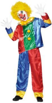 Costum Carnaval Copii De Clown Multicolor - Pret | Preturi Costum Carnaval Copii De Clown Multicolor