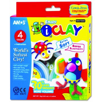 Plastilina Amos Iclay 4 culori - Pret | Preturi Plastilina Amos Iclay 4 culori