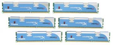 DDR3 12GB Kit (6*2GB), 1600MHz, CL9 (9-9-9-27), XMP, Kingston HyperX, KHX1600C9D3K6/12GX - Pret | Preturi DDR3 12GB Kit (6*2GB), 1600MHz, CL9 (9-9-9-27), XMP, Kingston HyperX, KHX1600C9D3K6/12GX