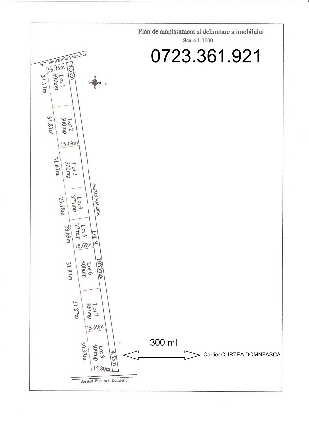 Lot vanzare Curtea Domneasca la sosea pret final 18.000 euro toate utilitatile - Pret | Preturi Lot vanzare Curtea Domneasca la sosea pret final 18.000 euro toate utilitatile