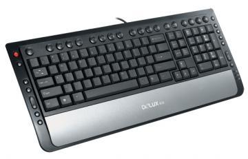 Tastatura DELUX DLK-5108T negru argintiu - Pret | Preturi Tastatura DELUX DLK-5108T negru argintiu