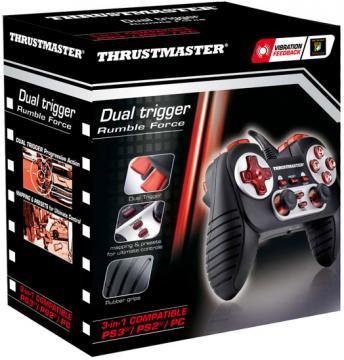 Gamepad Thrustmaster Dual Trigger 3 in 1 Rumble Force (PS2/PS3/PC) THR4160531 - Pret | Preturi Gamepad Thrustmaster Dual Trigger 3 in 1 Rumble Force (PS2/PS3/PC) THR4160531
