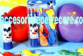 Pompa manuala pentru copii MICKEY MOUSE cu 30 baloane incluse - Pret | Preturi Pompa manuala pentru copii MICKEY MOUSE cu 30 baloane incluse