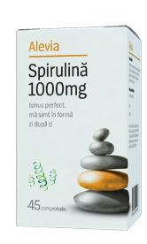 Alevia Spirulina 1000mg *45cpr - Pret | Preturi Alevia Spirulina 1000mg *45cpr