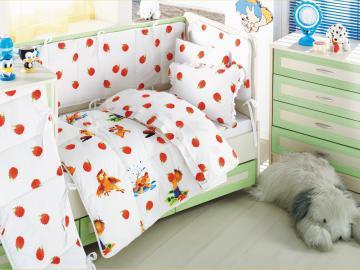 Set de lenjerie de pat pentru bebelusi Clasy Neseli alb - Pret | Preturi Set de lenjerie de pat pentru bebelusi Clasy Neseli alb