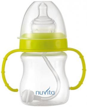 Biberon cu maner, cu tetina anticolici si sistem ventilatie 180 ml (3m+) 1450 NUVITA - Pret | Preturi Biberon cu maner, cu tetina anticolici si sistem ventilatie 180 ml (3m+) 1450 NUVITA