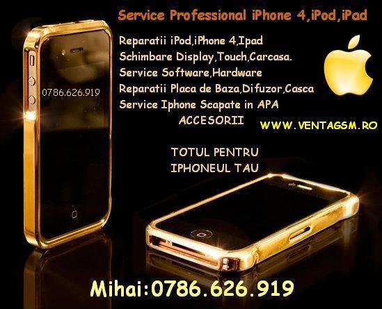 Reparam ipod touch 4,service iphone 4,display ipod 4 0786626919 - Pret | Preturi Reparam ipod touch 4,service iphone 4,display ipod 4 0786626919