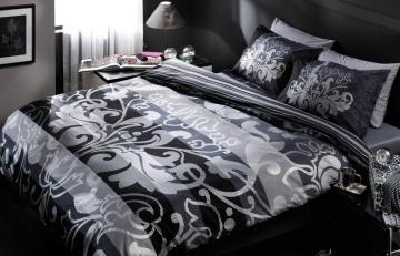 Lenjerie de pat percale Tac Legrand negru 2 persoane - Pret | Preturi Lenjerie de pat percale Tac Legrand negru 2 persoane