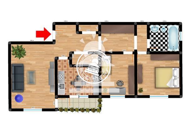 Apartament 3 camere de vanzare Iasi Alexandru cel Bun - Pret | Preturi Apartament 3 camere de vanzare Iasi Alexandru cel Bun
