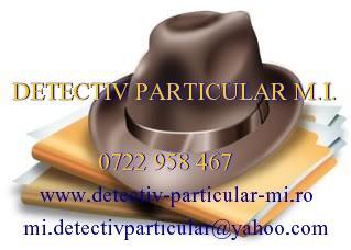 DETECTIVI PARTICULARI M.I. - INVESTIGATII PRIVATE 0722958467 - Pret | Preturi DETECTIVI PARTICULARI M.I. - INVESTIGATII PRIVATE 0722958467