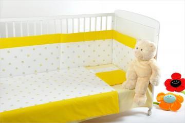 Lenjerie de pat pentru bebelusi BebeDeco Bilute colorate 3 piese - Pret | Preturi Lenjerie de pat pentru bebelusi BebeDeco Bilute colorate 3 piese