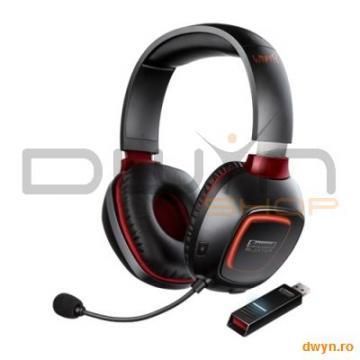 Casti CREATIVE Gaming Sound Blaster "Tactic3D WRATH"+ microfon, black - Pret | Preturi Casti CREATIVE Gaming Sound Blaster "Tactic3D WRATH"+ microfon, black