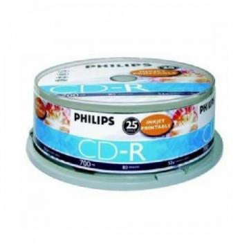 CD-R 700MB-80min (25 buc. Spindle, 52x) PHILIPS - Pret | Preturi CD-R 700MB-80min (25 buc. Spindle, 52x) PHILIPS