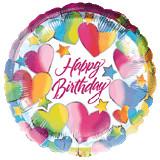 Balon folie metalizata 45cm HAPPY BIRTHDAY SPARKLE HEARTS - Pret | Preturi Balon folie metalizata 45cm HAPPY BIRTHDAY SPARKLE HEARTS