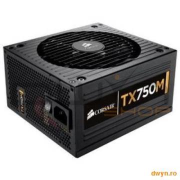 Corsair TX750M, Enthusiast Series, 750W modular PSU, 80+ Bronze Certified, CP-9020040-EU - Pret | Preturi Corsair TX750M, Enthusiast Series, 750W modular PSU, 80+ Bronze Certified, CP-9020040-EU