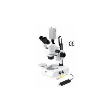 Microscop stereo trinocular compatibil PS cu transfer video - Pret | Preturi Microscop stereo trinocular compatibil PS cu transfer video