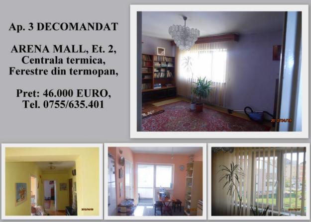 VAND APARTAMENT CU 3 CAMERE DECOMANDAT, ZONA ARENA MALL, LA ETAJUL 2 - Pret | Preturi VAND APARTAMENT CU 3 CAMERE DECOMANDAT, ZONA ARENA MALL, LA ETAJUL 2