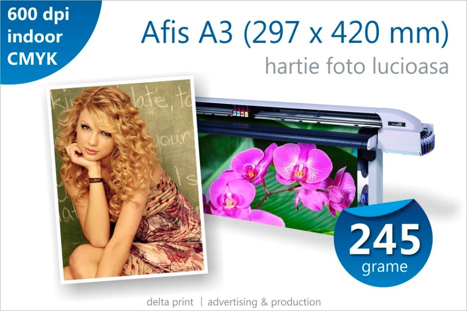 Afis A3 - 6 lei Print indoor pe hartie fotografica lucioasa 245g - Pret | Preturi Afis A3 - 6 lei Print indoor pe hartie fotografica lucioasa 245g