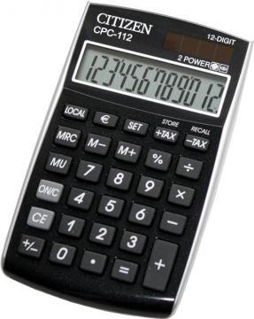 Calculator Citizen CPC-112V, 12 digiti, dual power - Pret | Preturi Calculator Citizen CPC-112V, 12 digiti, dual power