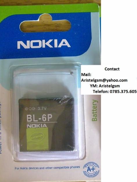 BATERIE NOKIA 6500 classic 7900 Prism ORIGINALA SIGILATA BL-6P - Pret | Preturi BATERIE NOKIA 6500 classic 7900 Prism ORIGINALA SIGILATA BL-6P