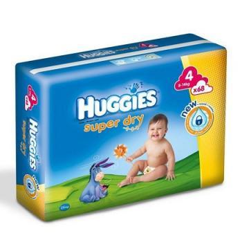 HUGGIES Super Dry Mega Scutece Copii Nr. 4 (8-14 Kg) *68buc - Pret | Preturi HUGGIES Super Dry Mega Scutece Copii Nr. 4 (8-14 Kg) *68buc