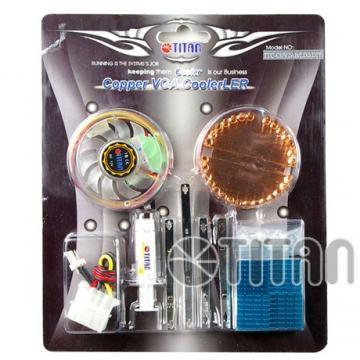 Copper coolerTITAN, 2 LEDs Crystal Fan, TTC-CUV2AB/LD2(DIY) - Pret | Preturi Copper coolerTITAN, 2 LEDs Crystal Fan, TTC-CUV2AB/LD2(DIY)