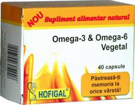 Omega-3 si Omega-6 vegetal - Pret | Preturi Omega-3 si Omega-6 vegetal