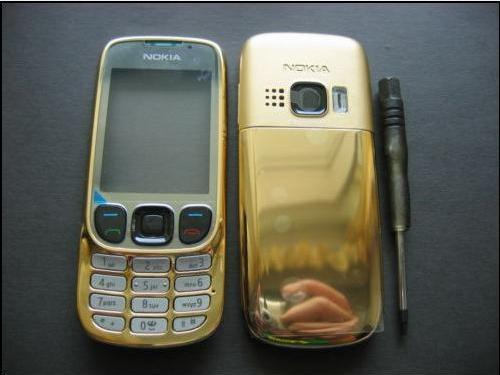 Carcasa Nokia 6303 Gold ( Aurie ) ORIGINALA COMPLETA - Pret | Preturi Carcasa Nokia 6303 Gold ( Aurie ) ORIGINALA COMPLETA