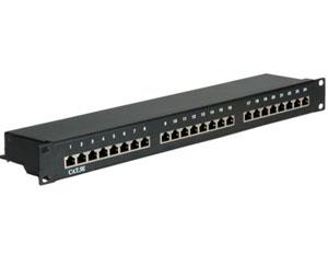 Patch Panel Value FTP Cat.6, 24 porturi, negru - Pret | Preturi Patch Panel Value FTP Cat.6, 24 porturi, negru