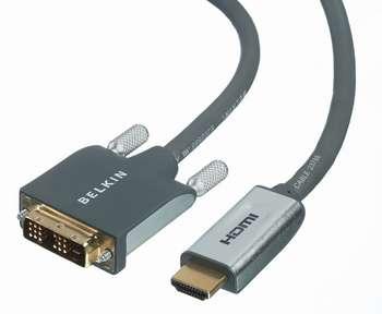 Cablu Belkin DVI-D - HDMI, 3M, F3Y005CP3M - Pret | Preturi Cablu Belkin DVI-D - HDMI, 3M, F3Y005CP3M