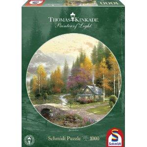 Puzzle Schmidt 1000 Thomas Kinkade : The valley of peace - Pret | Preturi Puzzle Schmidt 1000 Thomas Kinkade : The valley of peace