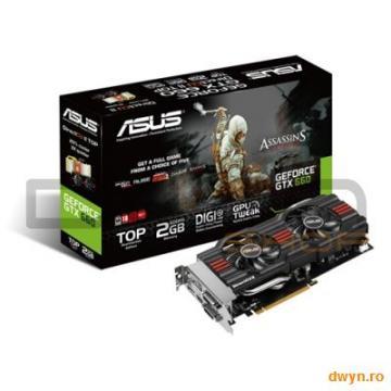 ASUS NVIDIA GTX660-DC2TG-2GD5, 2048MB GDDR5, 192 bit, Core Clk: 1072, 6108, PCI-E, PhysX, FAN, HDMI, - Pret | Preturi ASUS NVIDIA GTX660-DC2TG-2GD5, 2048MB GDDR5, 192 bit, Core Clk: 1072, 6108, PCI-E, PhysX, FAN, HDMI,