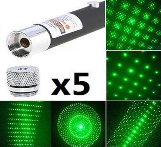Laser pointer verde 100 mW, cu 5 capete pentru modele diferite! - Pret | Preturi Laser pointer verde 100 mW, cu 5 capete pentru modele diferite!