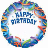 Balon folie metalizata 45cm HAPPY BIRTHDAY STREAMERS PERSONALIZED - Pret | Preturi Balon folie metalizata 45cm HAPPY BIRTHDAY STREAMERS PERSONALIZED