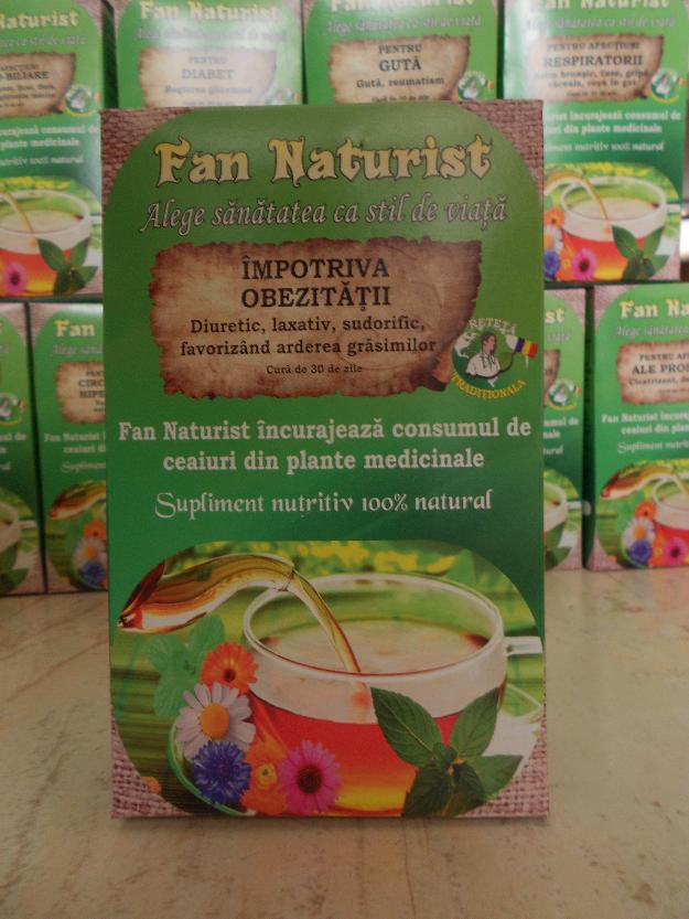 Ceai Medicinal Impotriva Obezitatii Fan Naturist - Pret | Preturi Ceai Medicinal Impotriva Obezitatii Fan Naturist