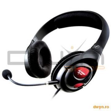 Casti CREATIVE Gaming "Fatal1ty Gaming", microfon detasabil, flexibil cu functie de noise-cancelling - Pret | Preturi Casti CREATIVE Gaming "Fatal1ty Gaming", microfon detasabil, flexibil cu functie de noise-cancelling