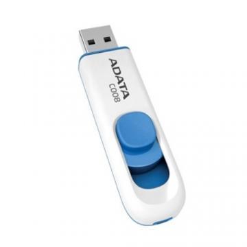 Memorie stick A-Data 16GB USB 2.0 Flash Drive C008 White, AC008-16G-RWE - Pret | Preturi Memorie stick A-Data 16GB USB 2.0 Flash Drive C008 White, AC008-16G-RWE