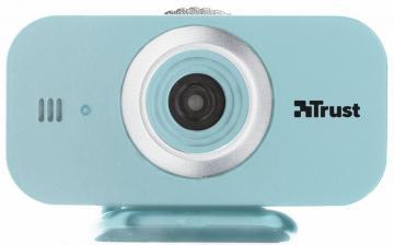 Camera web Cuby Webcam, 640x480 pixeli, USB 2.0, microfon, bleu, Trust (17340) - Pret | Preturi Camera web Cuby Webcam, 640x480 pixeli, USB 2.0, microfon, bleu, Trust (17340)