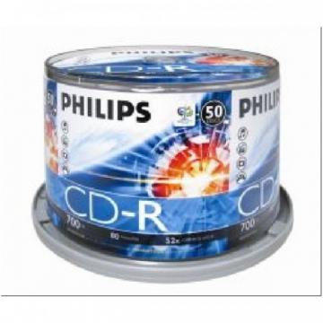 CD-R 700MB-80min (50 buc. Spindle, 52x) PHILIPS - Pret | Preturi CD-R 700MB-80min (50 buc. Spindle, 52x) PHILIPS