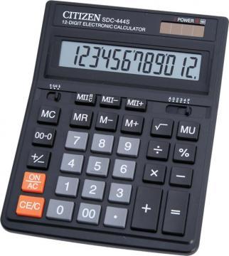 Calculator Citizen SDC-444S, 12 digiti, dual power - Pret | Preturi Calculator Citizen SDC-444S, 12 digiti, dual power