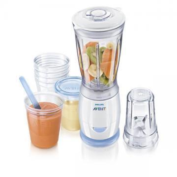 Miniblender si Set de Hranire VIA Philips Avent - Pret | Preturi Miniblender si Set de Hranire VIA Philips Avent