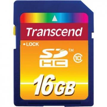 Card memorie TRANSCEND Secure Digital 16GB class 10 - Pret | Preturi Card memorie TRANSCEND Secure Digital 16GB class 10
