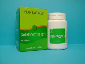 Normoponderol V *40 comprimate - Pret | Preturi Normoponderol V *40 comprimate