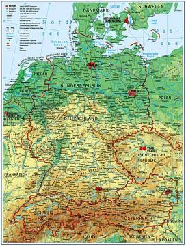 Tarile Lumii - Stiefel Harta Fizico-Geografica +Contur (germana) Germania - Pret | Preturi Tarile Lumii - Stiefel Harta Fizico-Geografica +Contur (germana) Germania