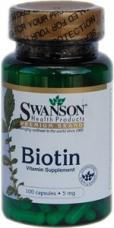 Biotina (Vitamina B7) 5mg *100cps - Pret | Preturi Biotina (Vitamina B7) 5mg *100cps