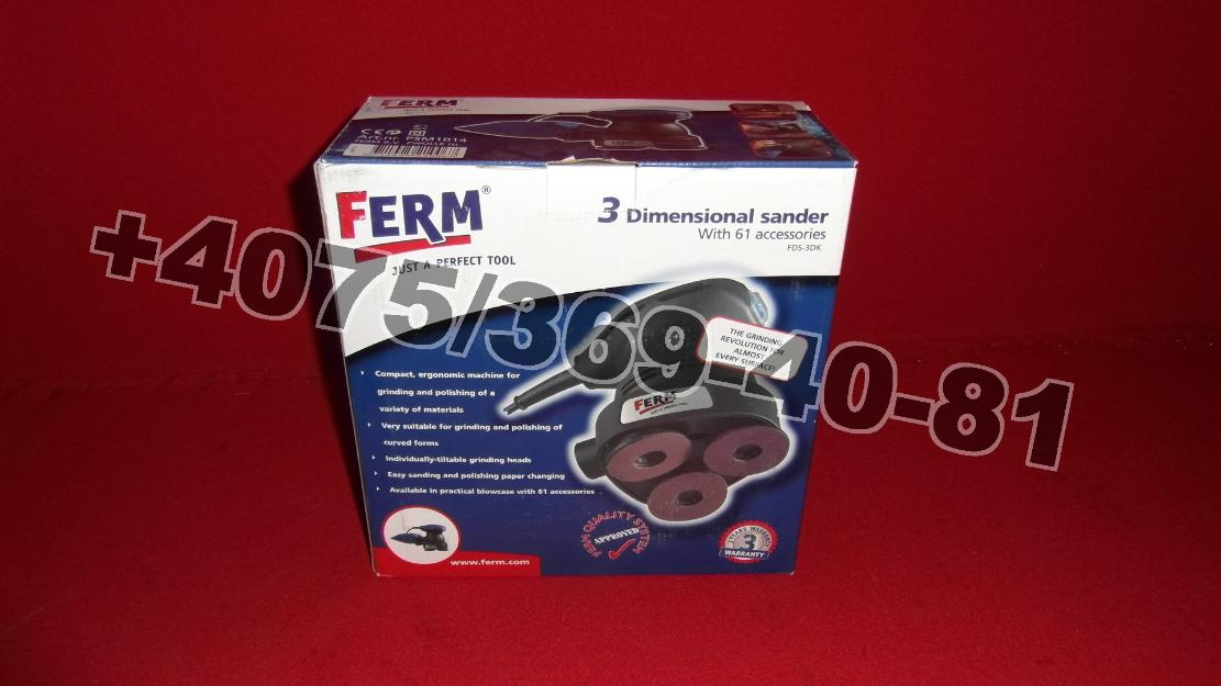 Ferm 3-Dimesiuni de slefuire si lustruit de 180W aparat NOU - Pret | Preturi Ferm 3-Dimesiuni de slefuire si lustruit de 180W aparat NOU