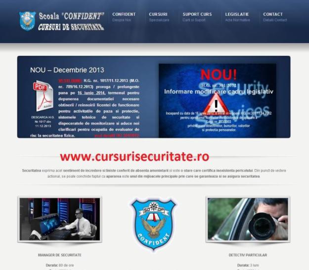 Curs Tehnician pentru sisteme de detectie, supraveghere video, control acces - Pret | Preturi Curs Tehnician pentru sisteme de detectie, supraveghere video, control acces